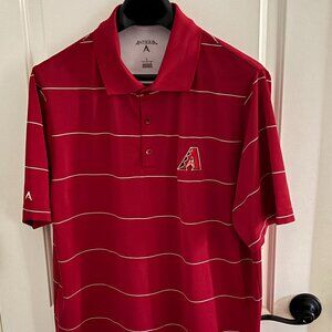 Antigua L Arizona Diamondbacks Red SS Desert Dry Polo